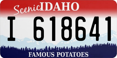 ID license plate I618641