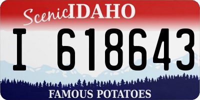 ID license plate I618643