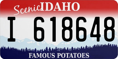 ID license plate I618648