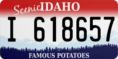 ID license plate I618657