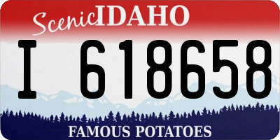 ID license plate I618658