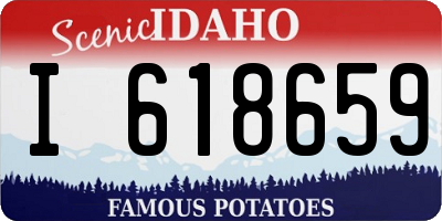 ID license plate I618659