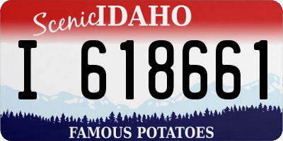 ID license plate I618661