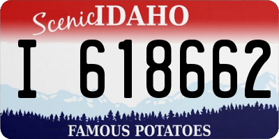 ID license plate I618662