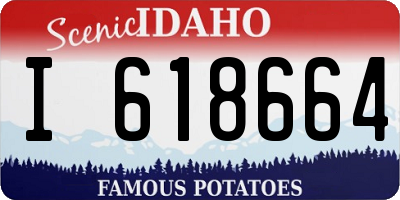 ID license plate I618664