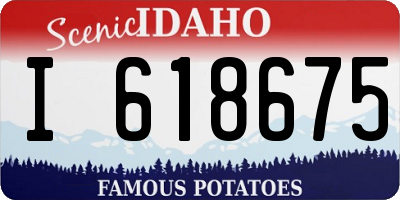 ID license plate I618675