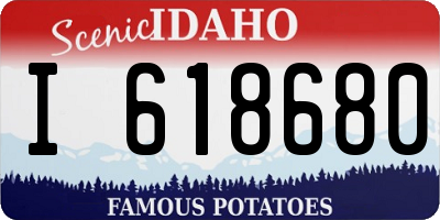 ID license plate I618680