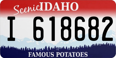 ID license plate I618682
