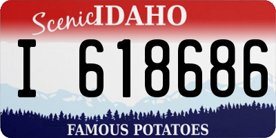 ID license plate I618686