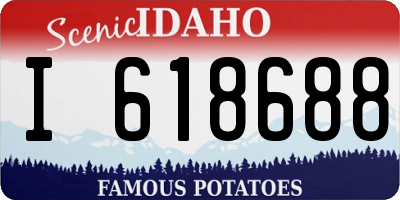 ID license plate I618688