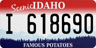 ID license plate I618690