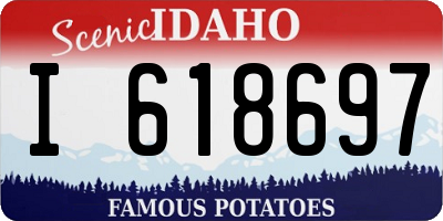 ID license plate I618697