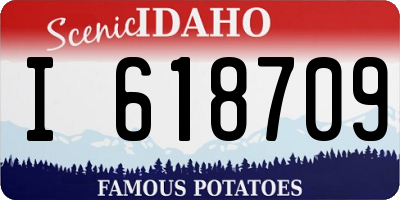 ID license plate I618709