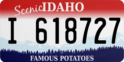 ID license plate I618727