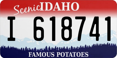 ID license plate I618741