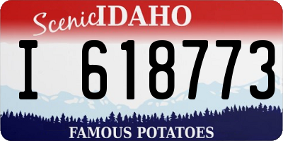 ID license plate I618773