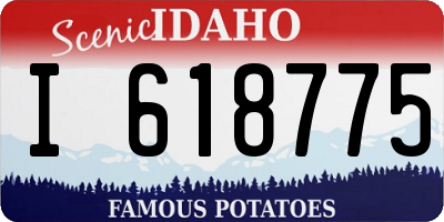 ID license plate I618775