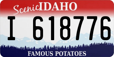 ID license plate I618776