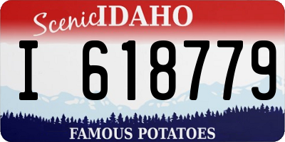 ID license plate I618779