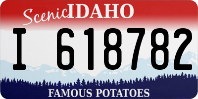 ID license plate I618782