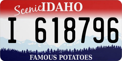 ID license plate I618796