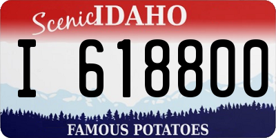 ID license plate I618800