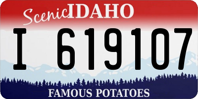 ID license plate I619107