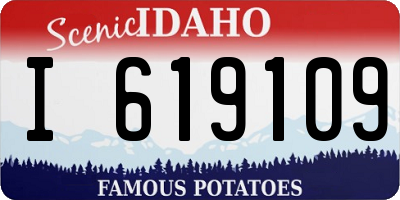ID license plate I619109