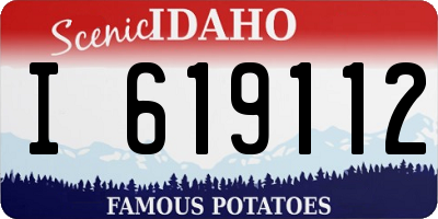 ID license plate I619112