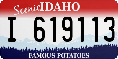 ID license plate I619113