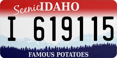 ID license plate I619115