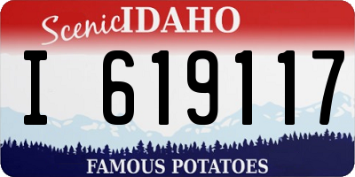 ID license plate I619117