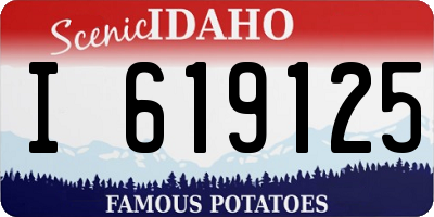 ID license plate I619125
