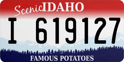 ID license plate I619127