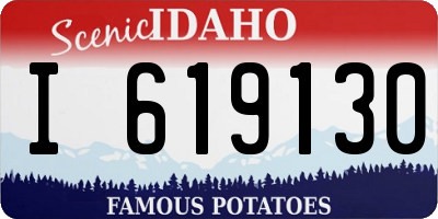 ID license plate I619130