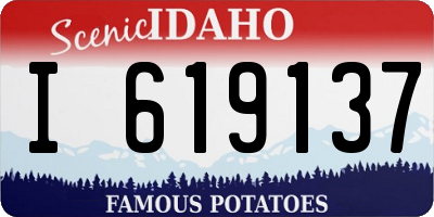 ID license plate I619137