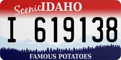 ID license plate I619138