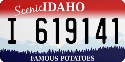 ID license plate I619141