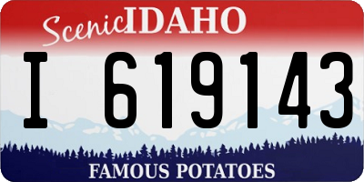 ID license plate I619143