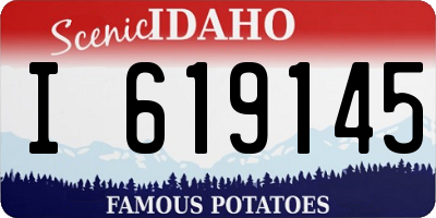ID license plate I619145
