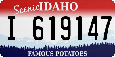 ID license plate I619147