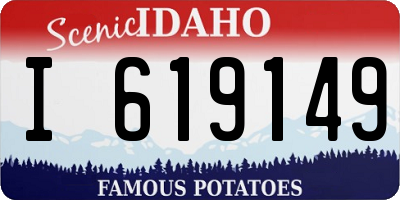 ID license plate I619149