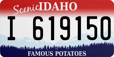 ID license plate I619150