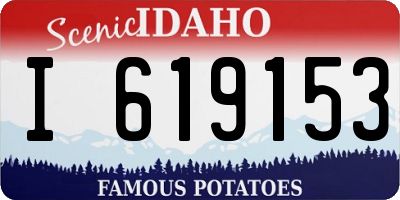 ID license plate I619153