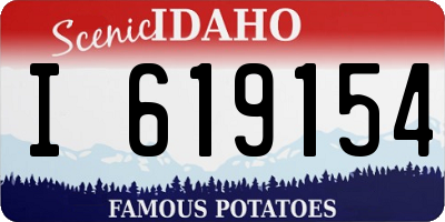 ID license plate I619154