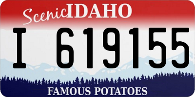 ID license plate I619155