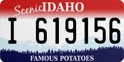 ID license plate I619156