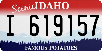 ID license plate I619157