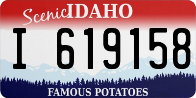 ID license plate I619158