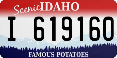 ID license plate I619160